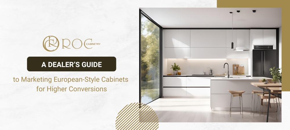 Modern European-Style Frameless Kitchen Cabinets with Matte Finish