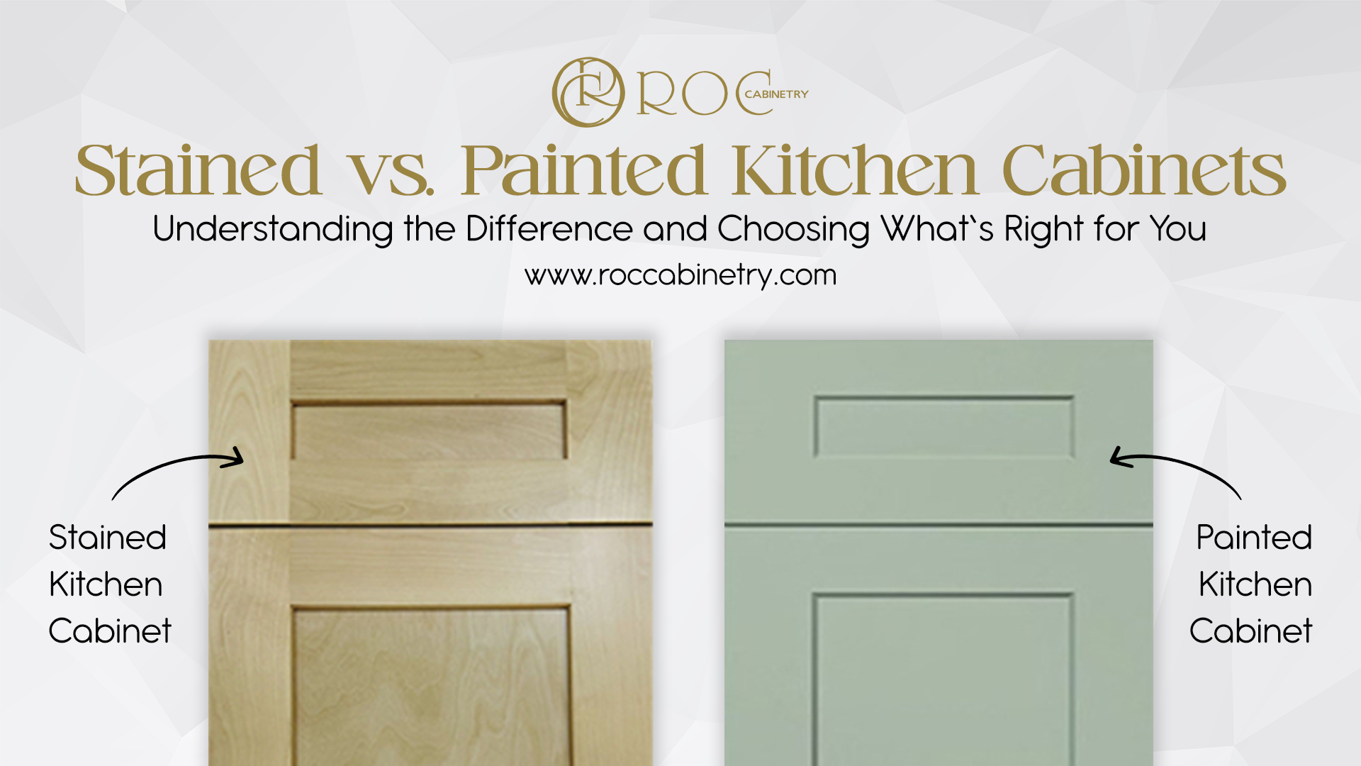 Stained vs Painted Kitchen Cabinets
