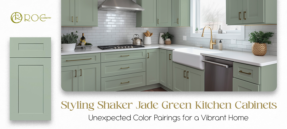 styling shaker jade green kitchen cabinets